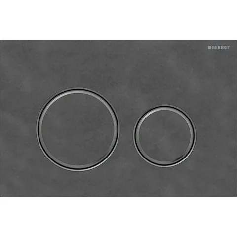 Clapeta actionare Geberit Sigma21 ardezie mustang detalii crom negru