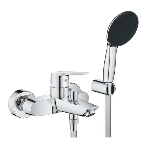 Baterie cada Grohe Start cu set de dus Vitalio Start cu agatatoare crom