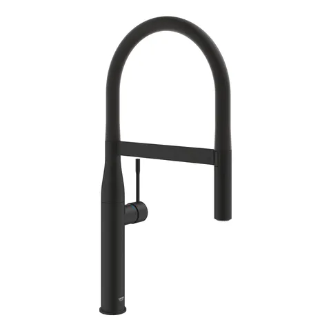 Baterie bucatarie Grohe Essence Profi Spray cu pipa flexibila phantom black