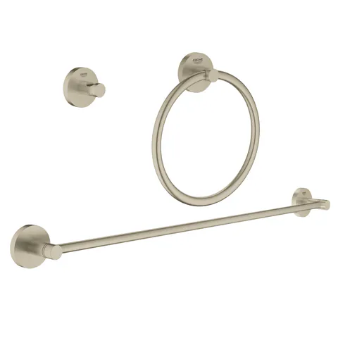 Set accesorii baie Grohe Essentials City 3-in-1 3 piese brushed nickel