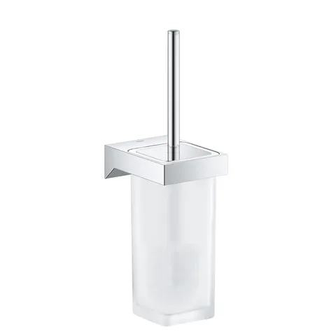 Perie wc cu suport de perete Grohe Selection Cube crom