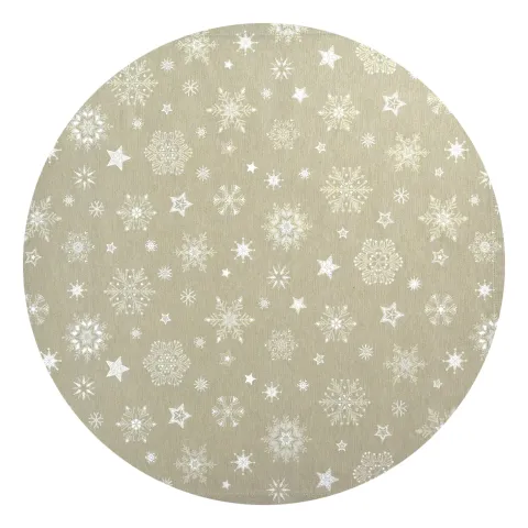 Fata de masa rotunda Sander Cristallo Neve d 170cm 32 verde jad