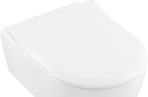 Capac wc Villeroy & Boch Avento Slim cu inchidere lenta si sistem QuickRelease