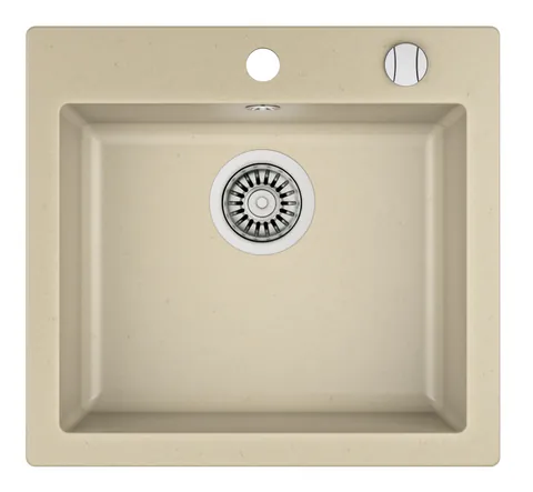 Chiuveta bucatarie Teka Clivo 50 S-TQ 455 x 495mm tegranit Topasbeige