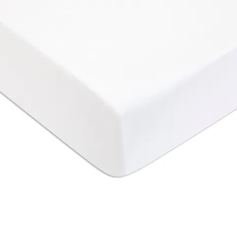 Cearceaf de pat cu elastic Descamps Sublime 180x200cm Alb