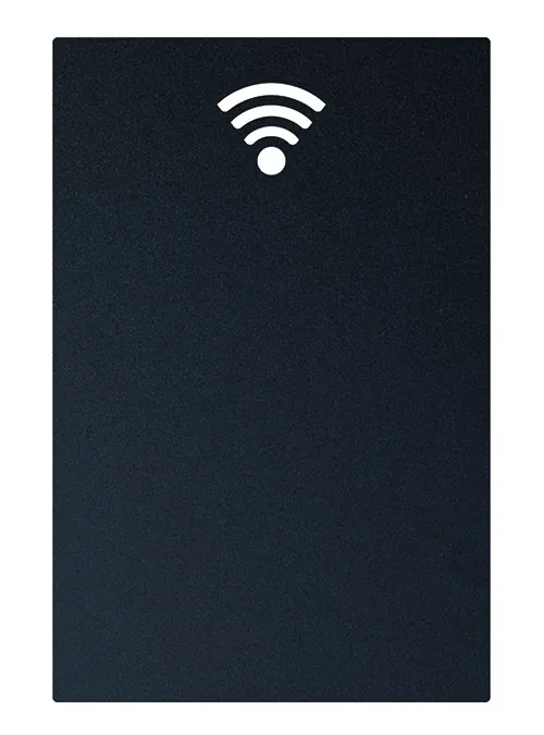 Tabla de scris autoadeziva Securit Silhouette WiFi 38x25x0 3cm include marker creta negru