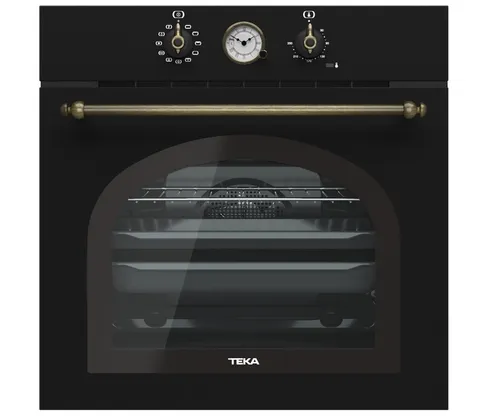 Cuptor electric incorporabil Teka HRB 6300 AT Country Style multifunctional 9 functii 70litri Hydroclean Negru antracit