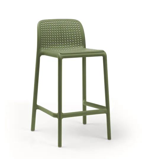 Scaun inalt exterior Nardi Lido Mini Stool h65cm verde agave