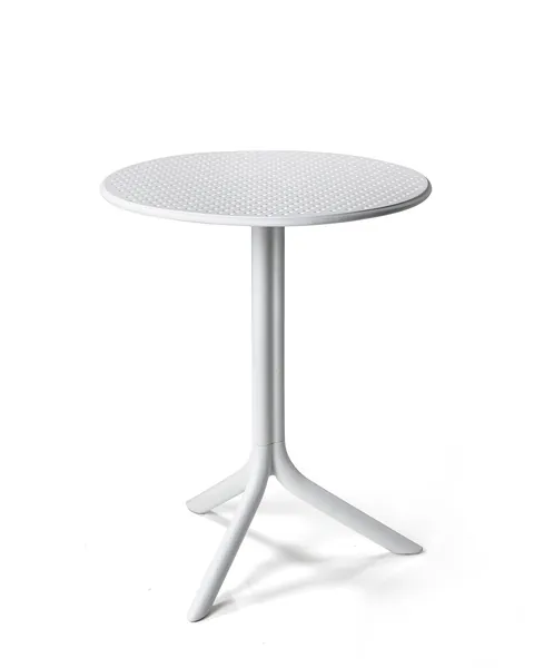 Masa exterior Nardi Step d 60.5cm h 76.5 / 40cm alb