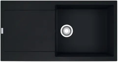Chiuveta bucatarie Franke Maris MRG 611-L reversibila 970x500mm tehnologie Sanitized fragranite Matte Black