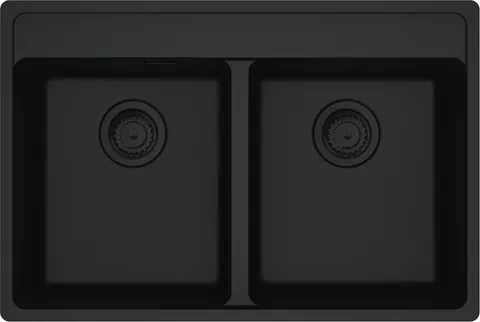 Chiuveta bucatarie Franke Maris MRG 620-35-35 TL cu doua cuve 760x510mm fragranite Matte Black