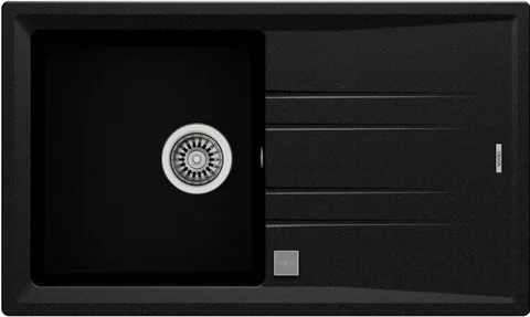 Chiuveta bucatarie Teka Stone 50B TG 1B 1D SM 860x510mm tegranit Schwarzmetallic