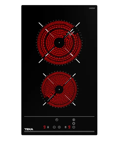Plita vitroceramica incorporabila Teka Total TZC 32320 BK TTC VarioPro cu doua zone 30 cm Touch Control negru