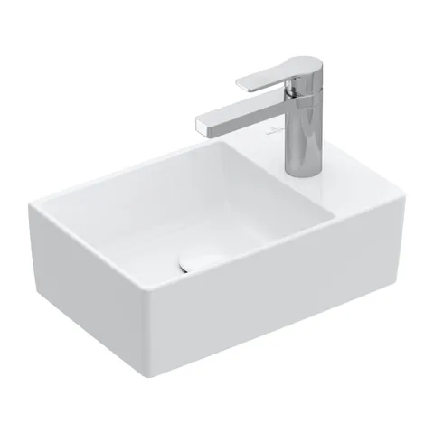 Lavoar asimetric Villeroy & Boch Memento 2.0 40x26cm fara preaplin Alb Alpin