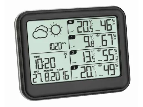 Statie meteo digitala View cu 3 senzori externi wireless TFA S35.1142.01