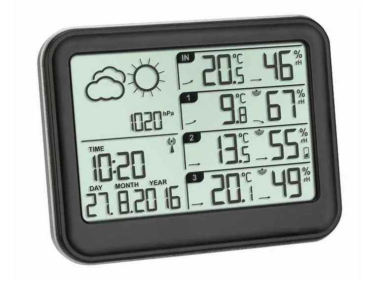 Statie meteo digitala View cu 3 senzori externi wireless TFA S35.1142.01