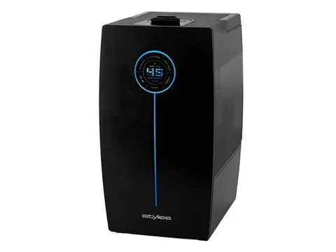 Umidificator cu ultrasunete Hera Negru, 9,6 litri/zi, afisaj electronic, setare umiditate, timer, silver cube, abur cald/rece, suprafata 65mp