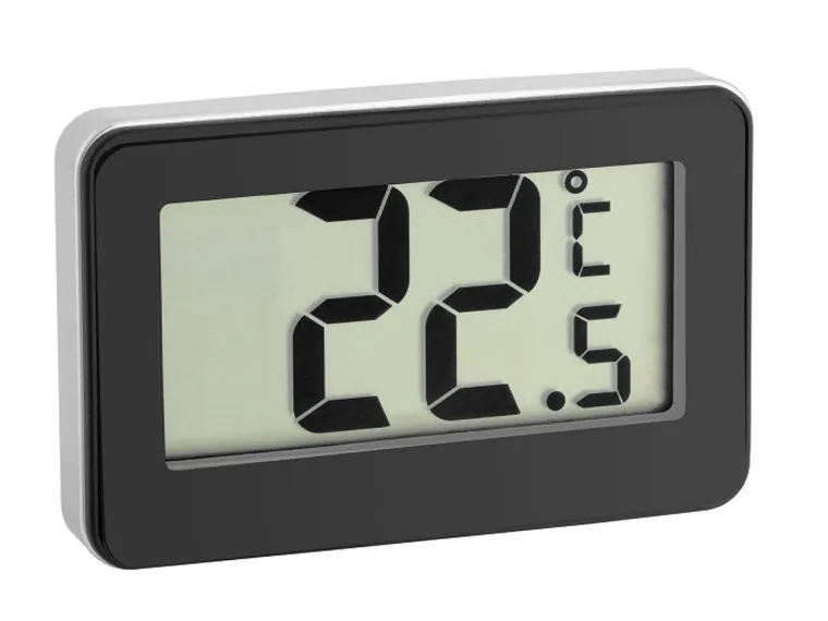 Termometru digital cu magnet si suport negru TFA S30.2028.01