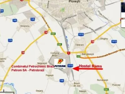 Hostel de vanzare in judetul Prahova, comuna Brazi, la 7 km vest de Ploiesti. Imobilul se afla la circa 300 m de DN1 si la aproximativ 800 m de inelul de autostrada A3 Ploiesti - Bucuresti