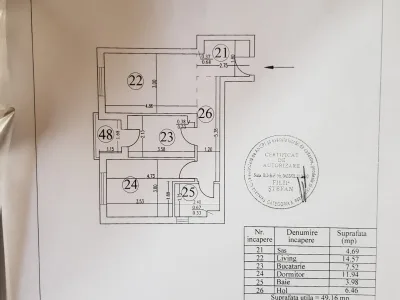Apartament 2 camere cu curte