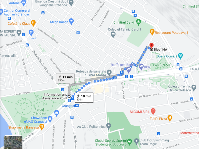 Garsoniera de inchiriat lux in crangasi 40mp cu centrala pro