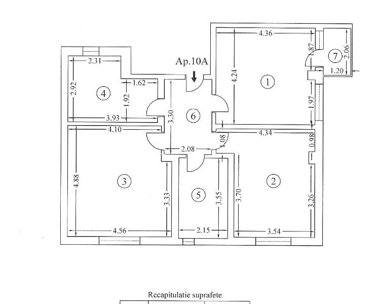 Apartament 3 camere decomandat, mobilat şi utilat în Baziles