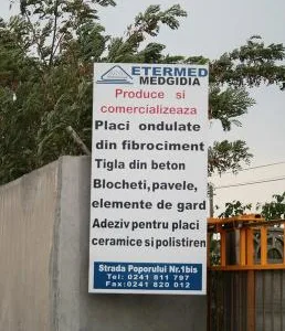 Medgidia - Placi din fibrociment,tigle din beton
