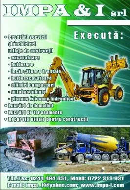 Inchirieri utilaje constructii - Cocorastii Colt / Prahova