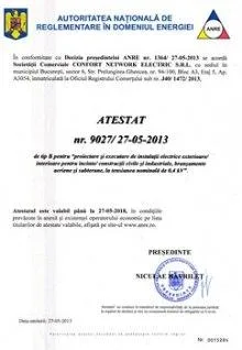 Realizare - proiectare - reparatii instalatii electrice Bucuresti