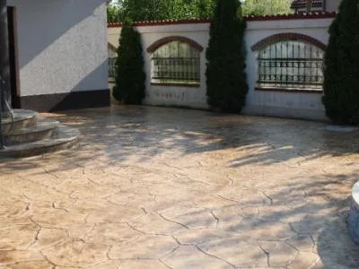 Tunari / Ilfov - Amenajari exterioare beton amprentat