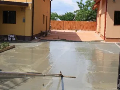 Tunari / Ilfov - Amenajari exterioare beton amprentat