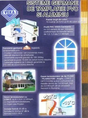 Proiectare - executie si montaj sisteme PVC si aluminiu - Bucuresti