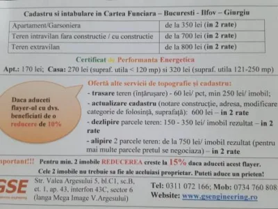 Topografie & Cadastru - Bucuresti