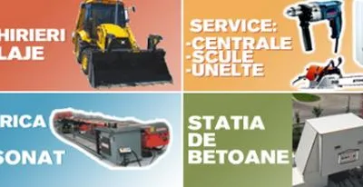 Inchirieri utilaje pentru constructii civile si industriale - Bacau