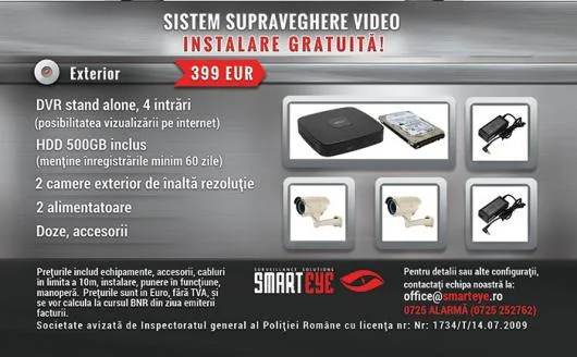 SmartEye sisteme alarma Bucuresti