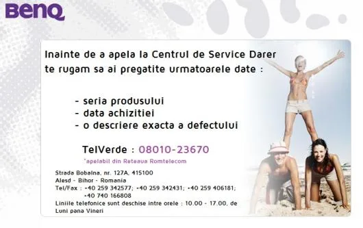 Produse si Service pentru marca BenQ