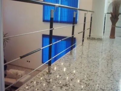 Scari - balustrade - copertine sticla si inox - Sighisoara