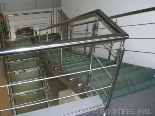 Scari - balustrade - copertine sticla si inox - Sighisoara