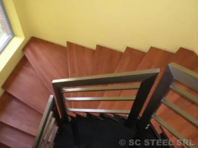 Scari - balustrade - copertine sticla si inox - Sighisoara