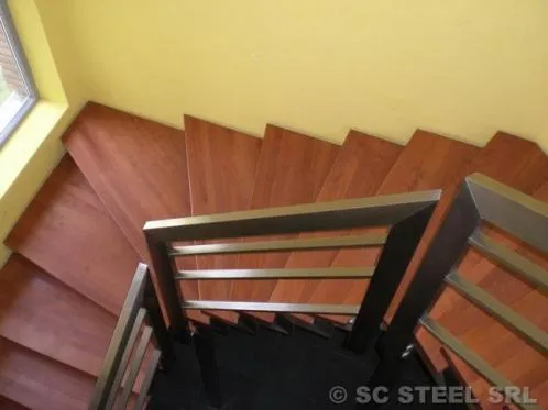 Scari - balustrade - copertine sticla si inox - Sighisoara