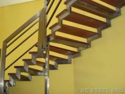 Scari - balustrade - copertine sticla si inox - Sighisoara