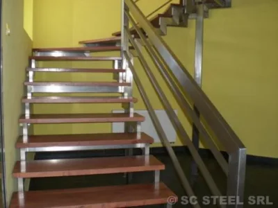 Scari - balustrade - copertine sticla si inox - Sighisoara