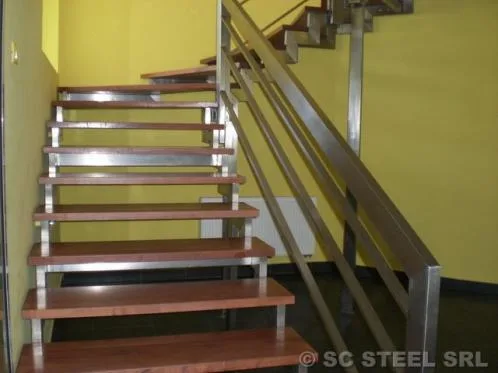 Scari - balustrade - copertine sticla si inox - Sighisoara