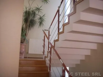Scari - balustrade - copertine sticla si inox - Sighisoara