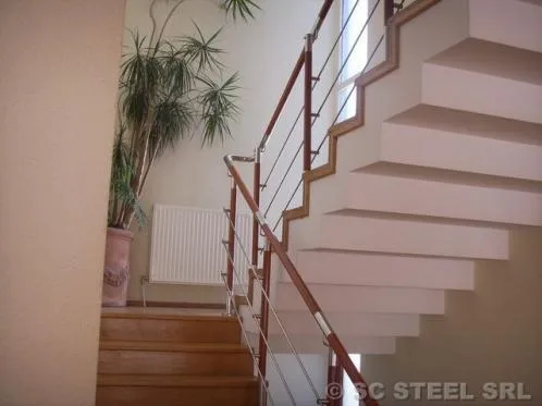 Scari - balustrade - copertine sticla si inox - Sighisoara