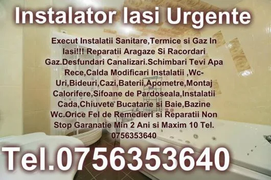 Instalatii sanitare Iasi