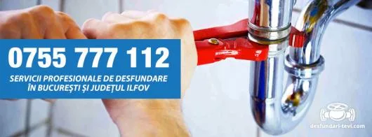 Desfundari canalizare - tevi - conducte - cazi - chiuvete - WC - Bucuresti