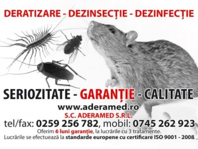 Deratizare - dezinsectie si dezinfectie Bihor