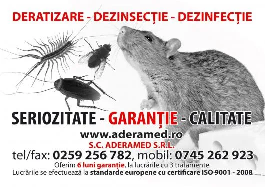 Deratizare - dezinsectie si dezinfectie Bihor