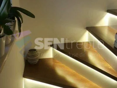 Scari interioare din lemn de stejar - Lunguletu / Dambovita